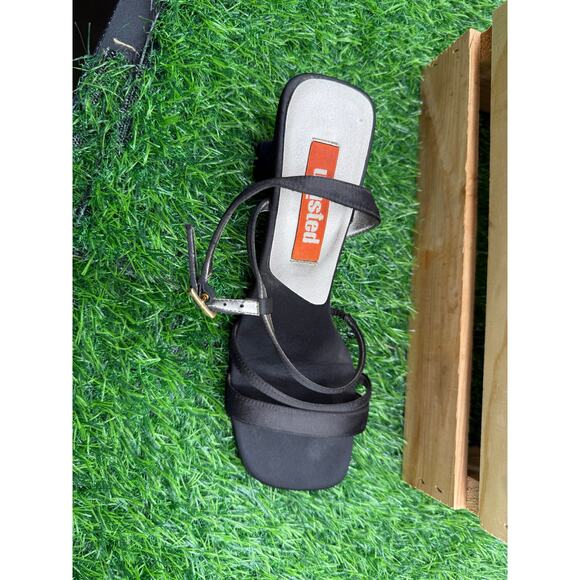 Unlisted - Open Toe Heels- Black- Size 6.5W - Picture 2 of 10